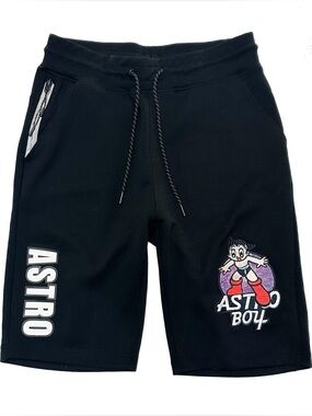 Lot 29 x Astro Boy Limited Edition Long Black Fleece Shorts Manga Fashion Collab